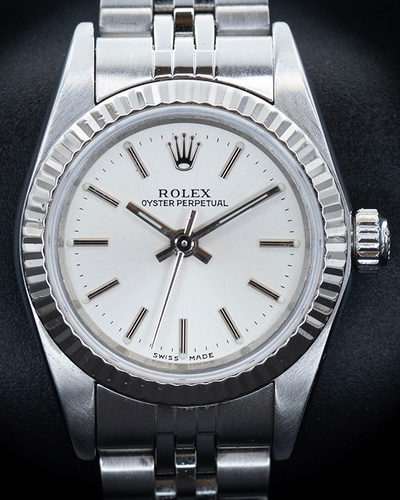 Rolex Oyster Perpetual 26MM Silver Dial Jubilee Bracelet (76094)