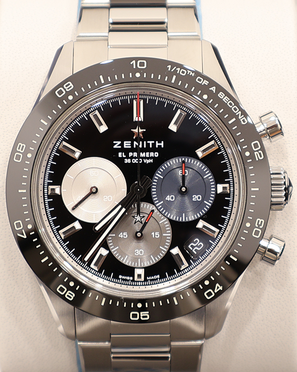 2024 Zenith Chronomaster Sport 41MM Black Dial Steel Bracelet (03.3100.3600/21.M3100)