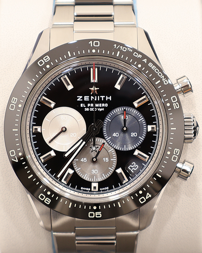 2024 Zenith Chronomaster Sport 41MM Black Dial Steel Bracelet (03.3100.3600/21.M3100)