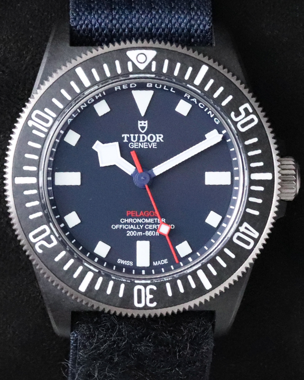 2023 Tudor Pelagos FXD Alinghi Red Bull Racing 42MM Blue Dial Textile Strap (25707KN)