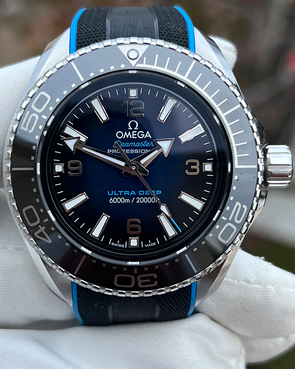 Omega Seamaster Planet Ocean 45.5MM Blue Dial Rubber Strap (215.32.46.21.03.001)