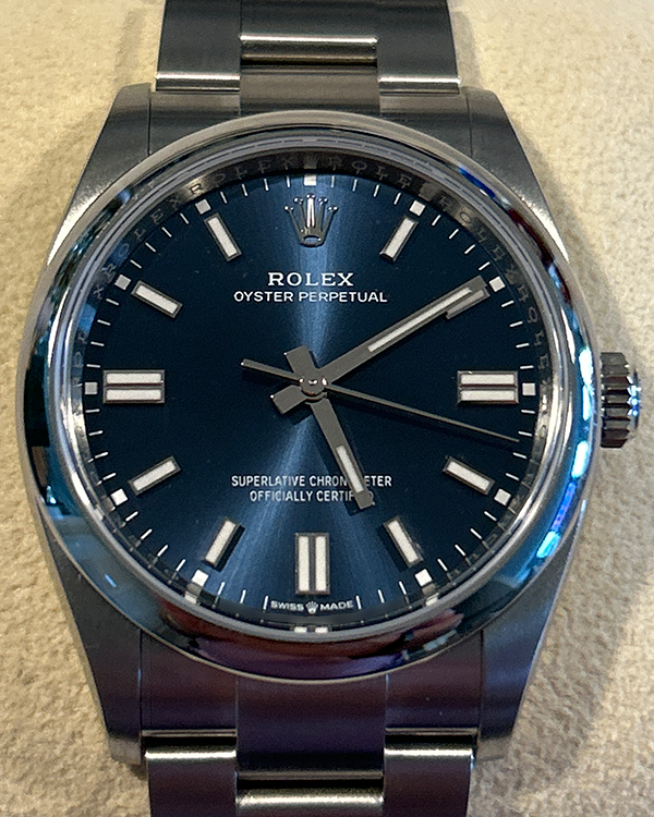 2024 Rolex Oyster Perpetual 36MM Blue Dial Oyster Bracelet (126000)