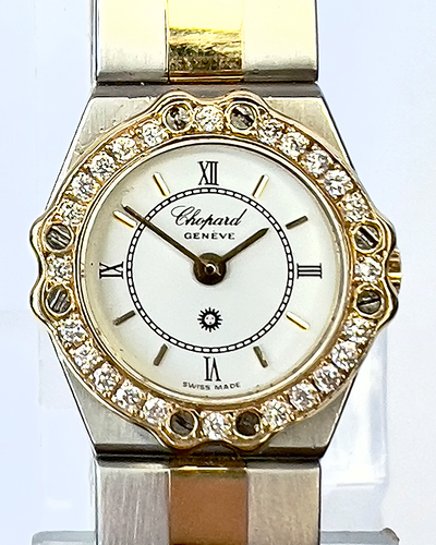 Chopard St. Moritz 19MM Quartz White Dial Two-Tone Bracelet (8067)