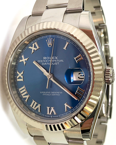 2024 Rolex Datejust 41MM Blue Dial Oyster Bracelet (126334)