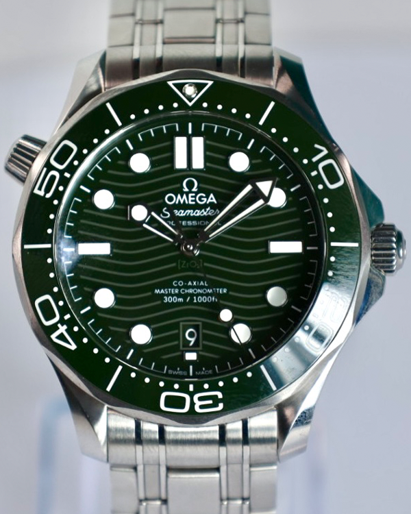 2023 Omega Seamaster Diver 300M 42MM Green Dial Steel Bracelet (210.30.42.20.10.001)