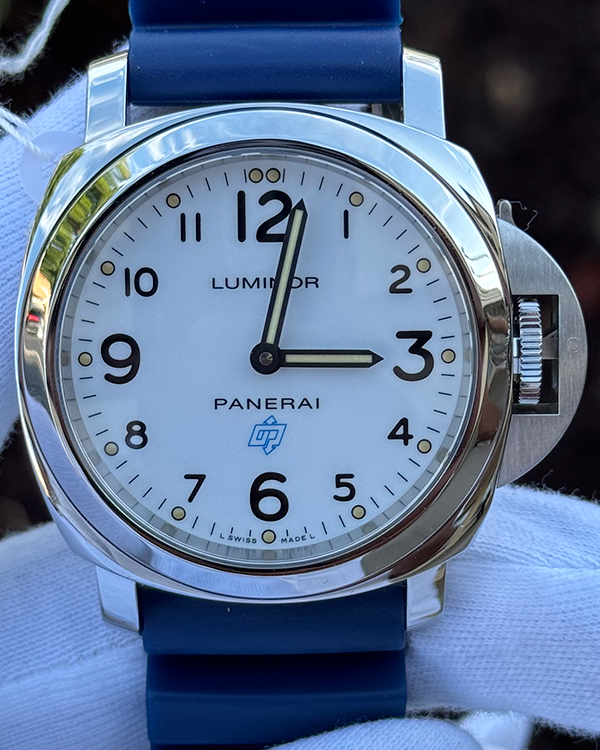 Panerai Luminor Base Logo 44MM White Dial Rubber Strap (PAM00630)