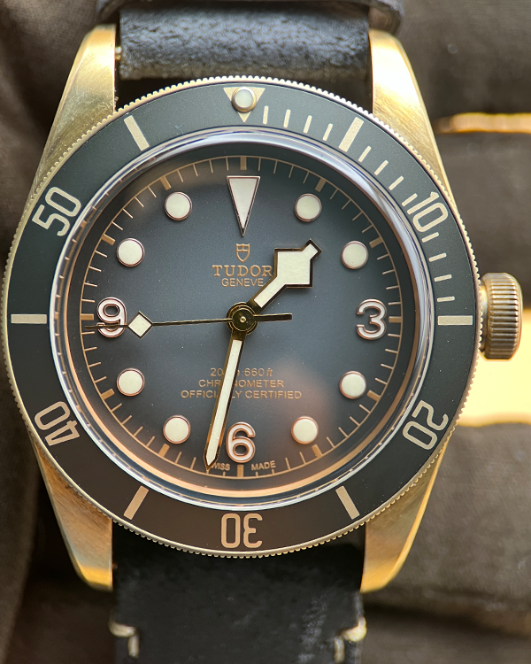 2020 Tudor Black Bay Bronze 43MM Blue Dial Leather Strap (79250BA)