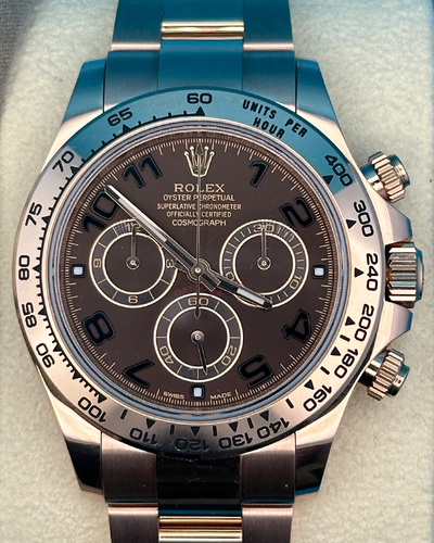 2019 Rolex Cosmograph Daytona 40MM Chocolate Dial Rose Gold Oyster Bracelet (116505)