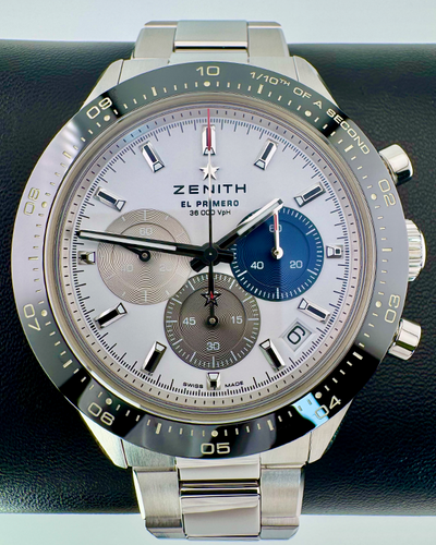 No Reserve - 2024 Zenith Chronomaster Sport 41MM White Dial Steel Bracelet (03.3100.3600/69.M3100)