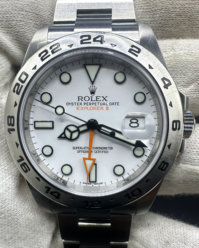 2020 Rolex Explorer II "Polar" 42MM White Dial Oyster Bracelet (216570)