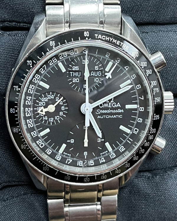 Omega Speedmaster Day Date 39MM Black Dial Steel Bracelet (3520.50.00)