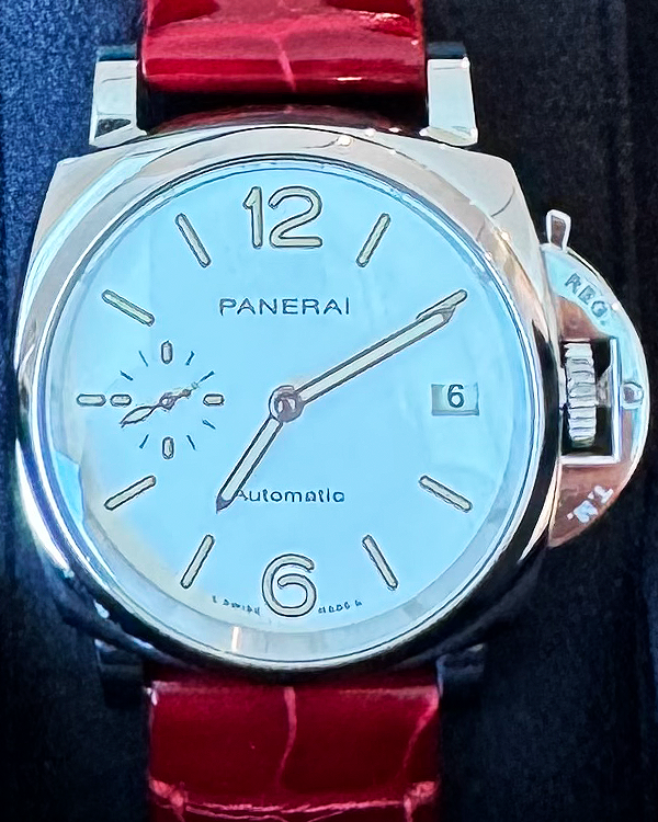 2022 Panerai Luminor Due 38MM White Dial Leather Strap (PAM01043)