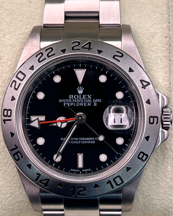 2008 Rolex Explorer II 40MM Black Dial Oyster Bracelet (16570)