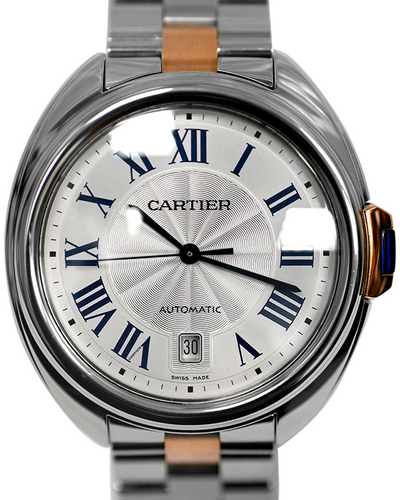 Cartier Clé de Cartier 40MM Silver Dial Two-Tone Bracelet (W2CL0002)