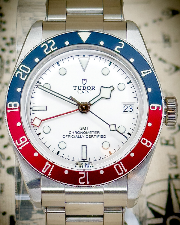 Tudor Black Bay GMT "Pepsi" 41MM White Dial Steel Bracelet (79830RB)