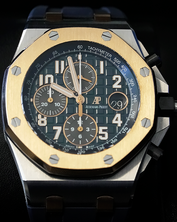 2022 Audemars Piguet Royal Oak Offshore 42MM  Blue Dial Rubber Strap (26471SR.OO.D101CR.01)