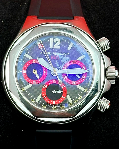 Girard Perregaux Ferrari F40 43MM Black Dial Rubber Strap (80190