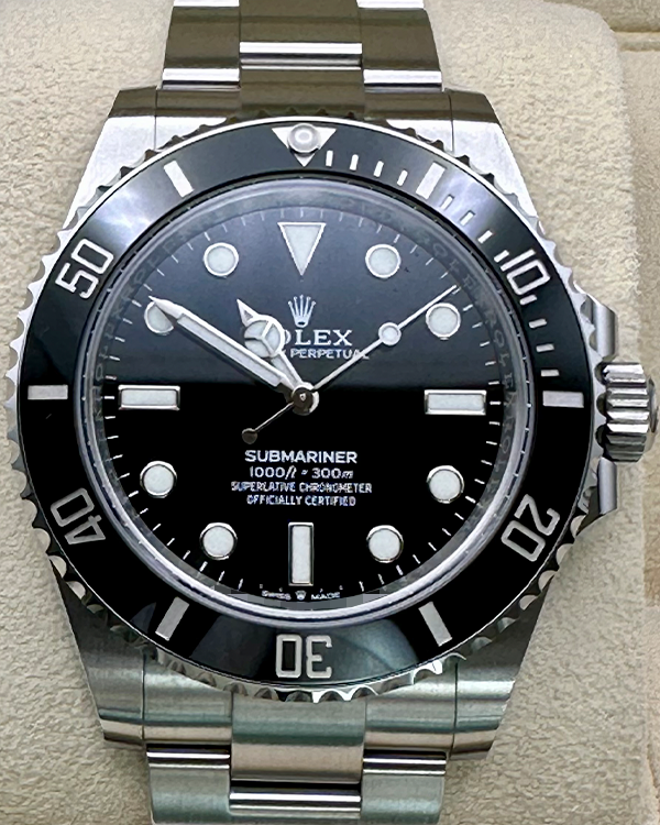 2024 Rolex Submariner No-Date 41MM Black Dial Oyster Bracelet (124060)