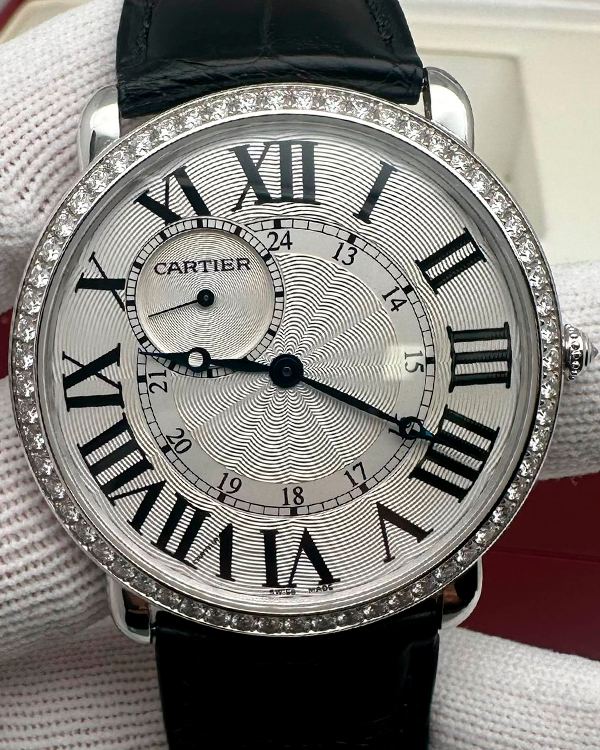 2017 Cartier Ronde de Cartier Louis 42MM Silver Dial Leather Strap (WR007002)