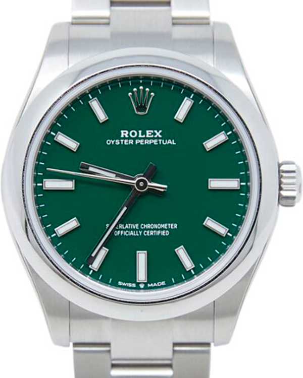 2021 Rolex Oyster Perpetual 31MM Green Dial Oyster Bracelet (277200)