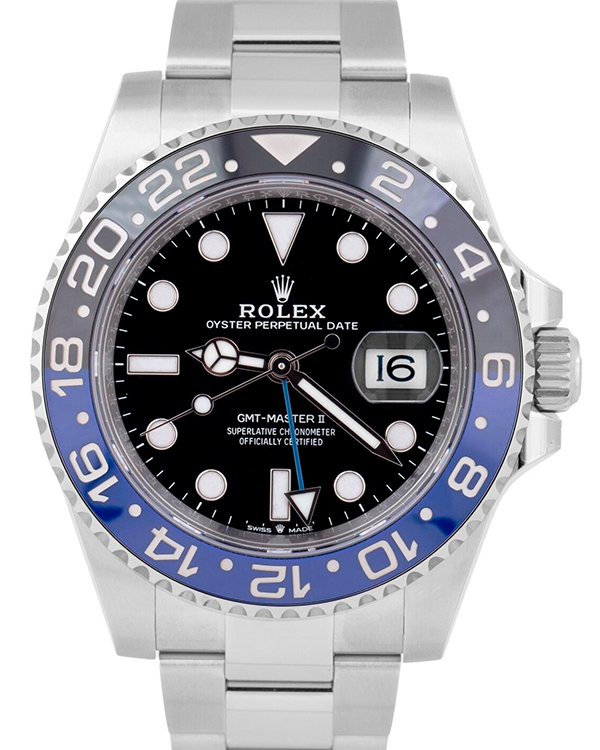 2018 Rolex GMT-Master II "Batman" 40MM Oystersteel Black Dial (116710BLNR)