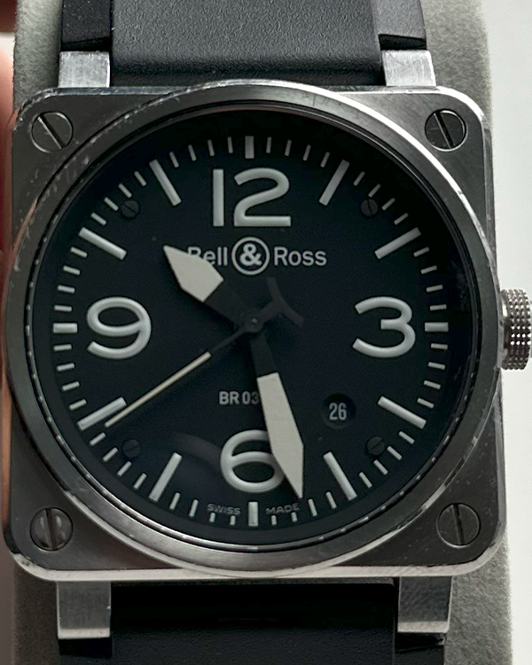 Bell & Ross BR 03-92 Steel Black Dial (BR03-92-S)