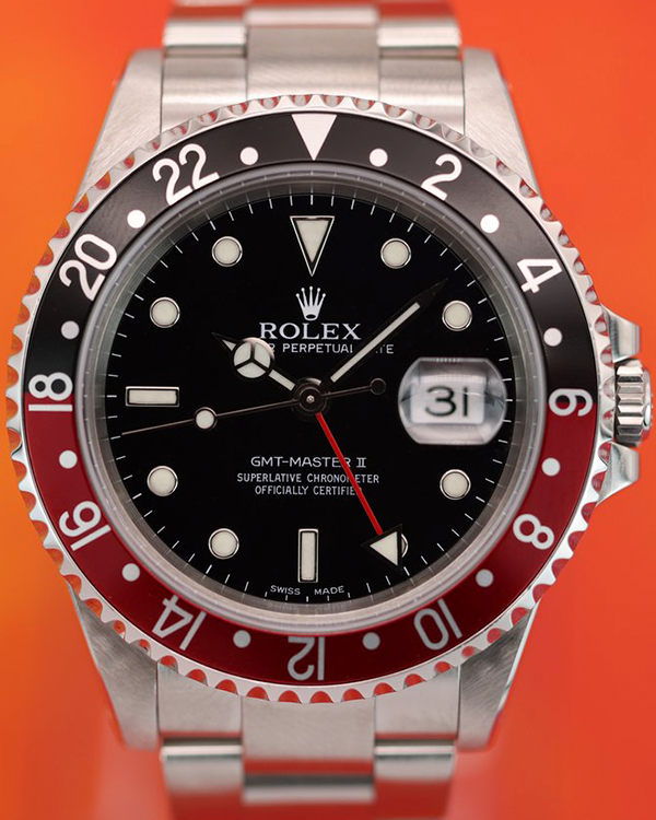 (P Serial) Rolex GMT-Master II "Coke" 40MM Black Dial Oyster Bracelet (16710)