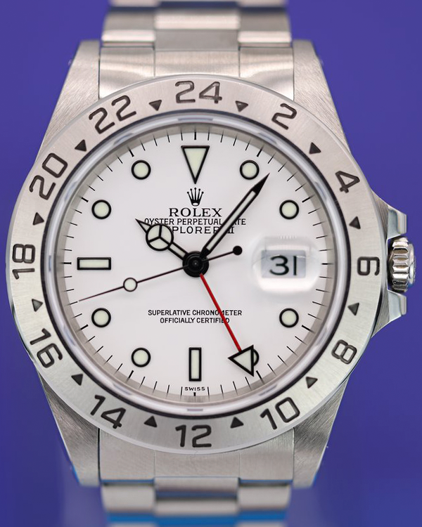 Rolex Explorer II "Polar" 40MM White Dial Oyster Bracelet (16570)