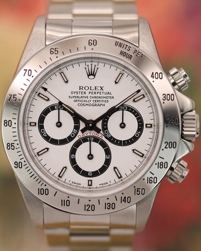 1996 (T Serial) Rolex Cosmograph Daytona "Zenith" 40MM White Dial Oyster Bracelet (16520)