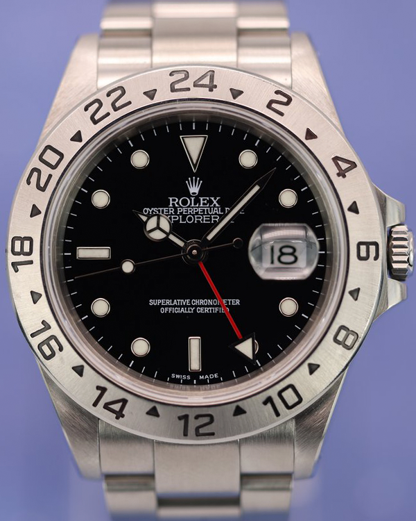 Rolex Explorer II 40MM Black Dial Oyster Bracelet (16570)