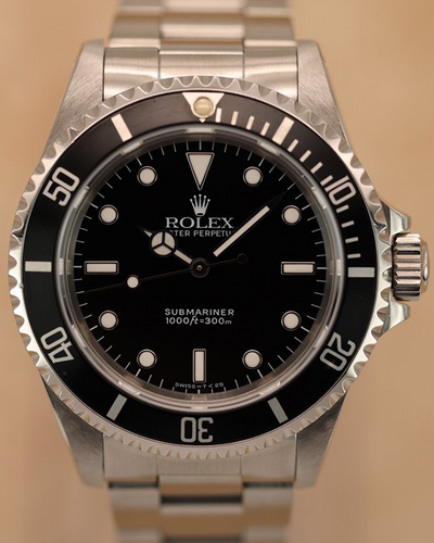 1995 (W Serial) Rolex Submariner No-Date 40MM Black Dial Oyster Bracelet (14060)