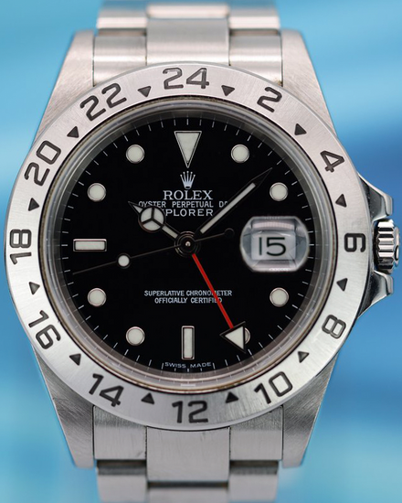 2003 (Y Serial) Rolex Explorer II 40MM Black Dial Oyster Bracelet (16570)
