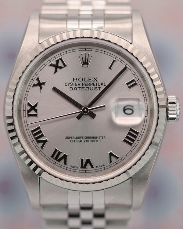 Rolex Datejust 36MM Silver Dial Steel Jubilee Bracelet (16234)