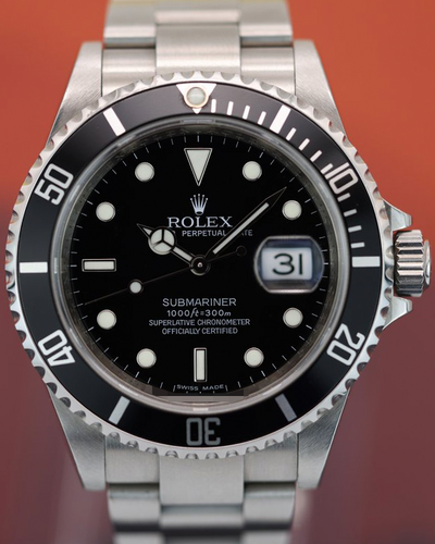 2009 (V Serial) Rolex Submariner Date 40MM Black Dial Oyster Bracelet (16610)