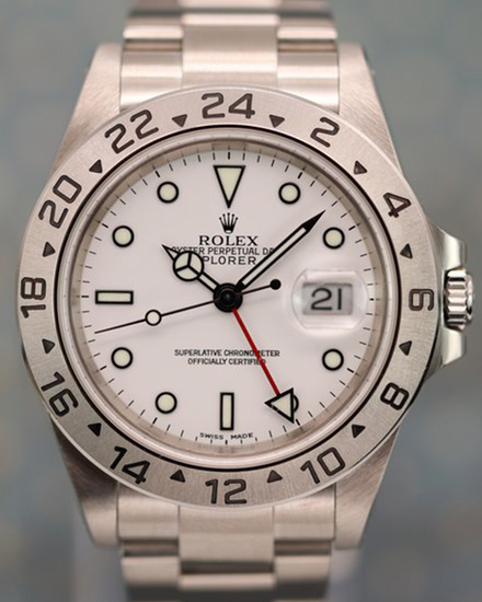 Rolex Explorer II "Polar" 40MM White Dial Oyster Bracelet (16570)