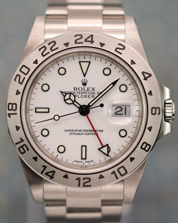 Rolex Explorer II "Polar" 40MM White Dial Oyster Bracelet (16570)