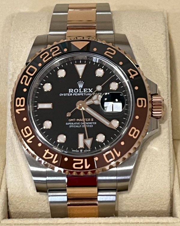 2020 Rolex GMT-Master II "Rootbeer" 40MM Everose Gold And Oystersteel Black Dial (126711CHNR)