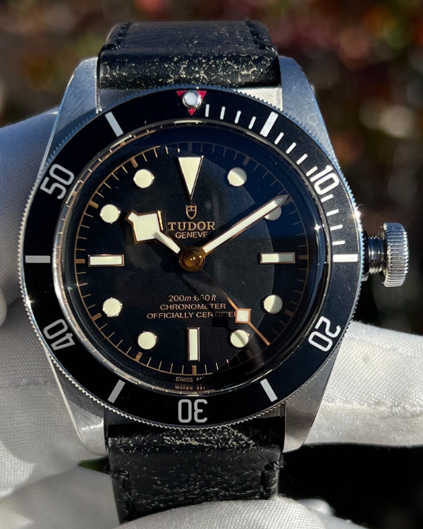 2021 Tudor Black Bay 41MM Black Dial Leather Strap (79230N)