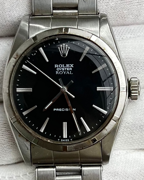 Rolex Oyster Precision 34MM Steel Black Dial (6427) – Grailzee