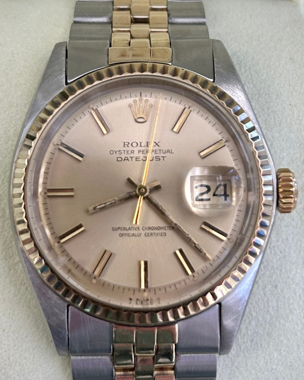 Rolex Datejust 36MM Jubilee Yellow Gold and Steel Champagne Dial (1601)