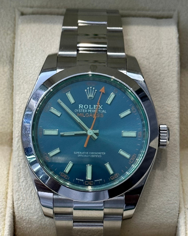 2021 Rolex Milgauss Oystersteel Blue Dial (116400GV)