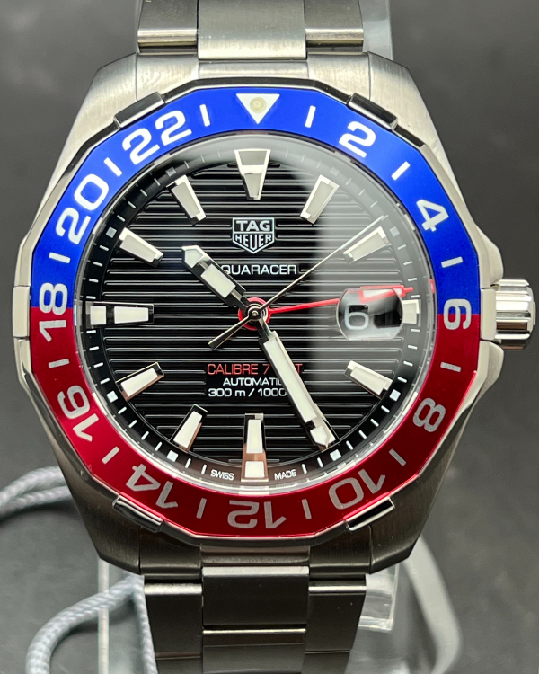 2021 TAG Heuer Aquaracer "Pepsi" 43MM Steel Black Dial (WAY201F.BA0927)