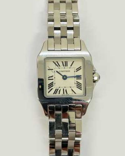 2015 Cartier Santos Demoiselle 20MM Steel Silver Dial (W25064Z5)