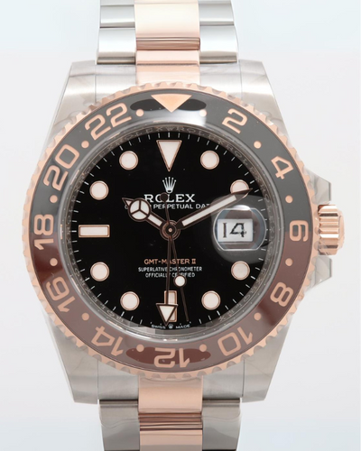 2024 Rolex GMT-Master II "Rootbeer" 40MM Black Dial Two-Tone Oyster Bracelet (126711CHNR)