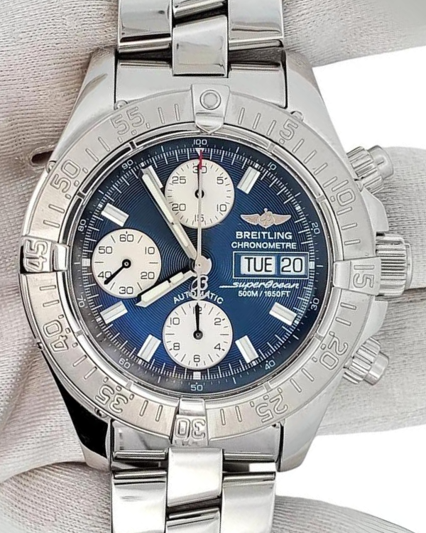 Breitling Breitling Superocean Chrono Day-Date 42MM Blue Dial Steel Bracelet (A13340)