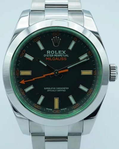 2021 Rolex Milgauss 40MM Black Dial Oyster Bracelet (116400GV)