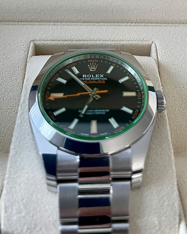 2023 Rolex Milgauss Oystersteel Black Dial (116400GV).