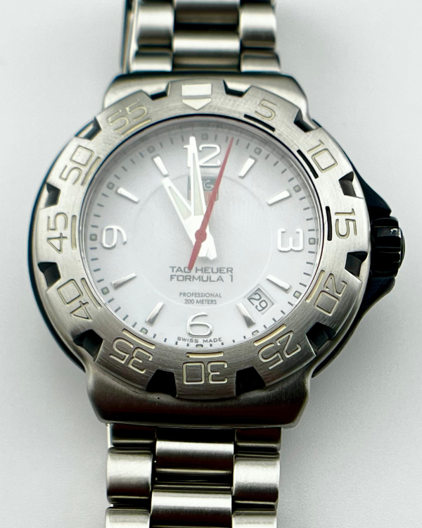 No Reserve - TAG Heuer Formula 1 Quartz 40MM Steel White Dial  (WAC1111)