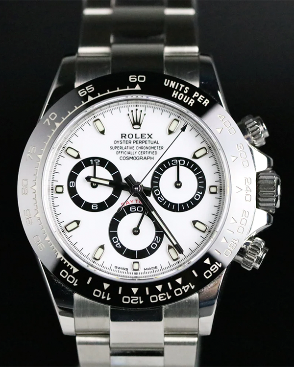 2020 Rolex Cosmograph Daytona "Panda" 40MM White Dial Oyster Bracelet (116500LN)