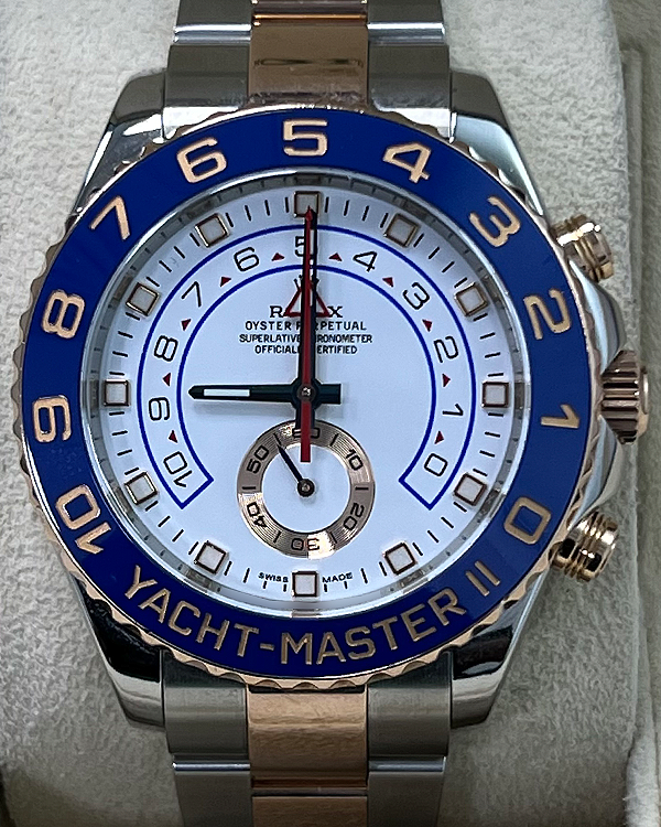 Rolex Yacht-Master II 44MM White Dial Two-Tone Oyster Bracelet (116681)